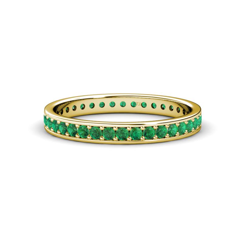 Livia 1.70 mm Emerald Eternity Band 