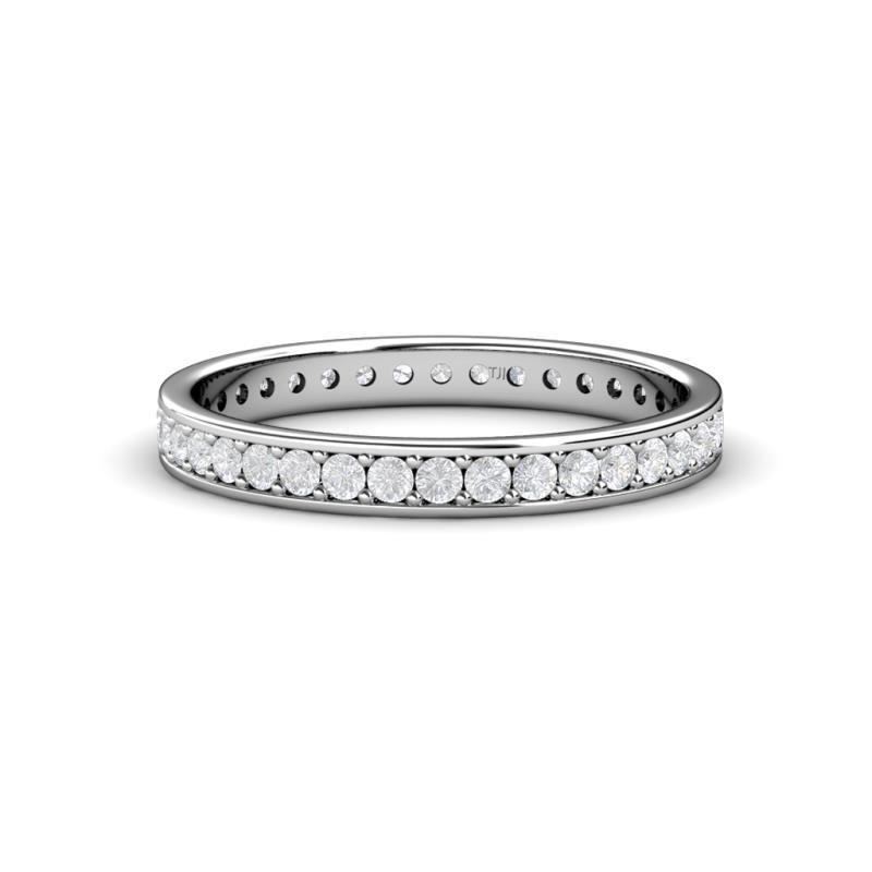 Livia 1.70 mm White Sapphire Eternity Band 