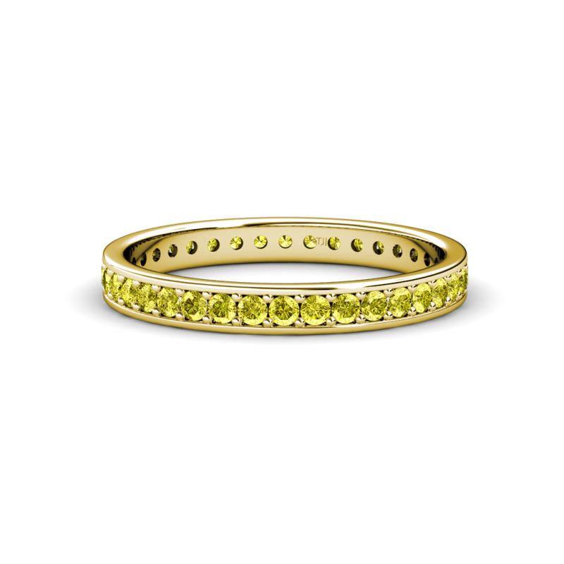 Livia 1.70 mm Yellow Diamond Eternity Band 