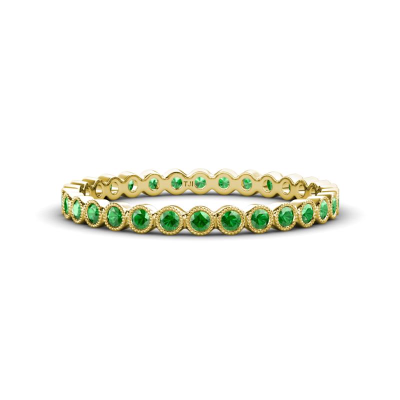 Arria 2.00 mm Green Garnet Eternity Band 