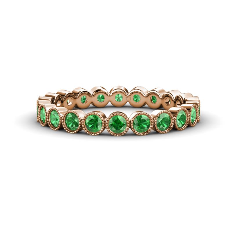 Arria 2.70 mm Green Garnet Eternity Band 