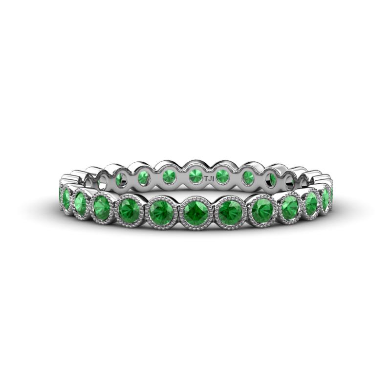 Arria 2.40 mm Green Garnet Eternity Band 