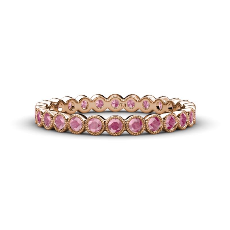 Arria 2.40 mm Rhodolite Garnet Eternity Band 