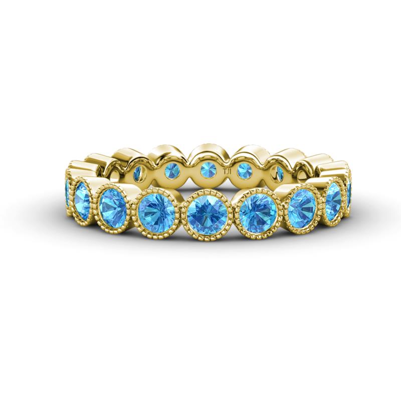 Arria 3.00 mm Blue Topaz Eternity Band 