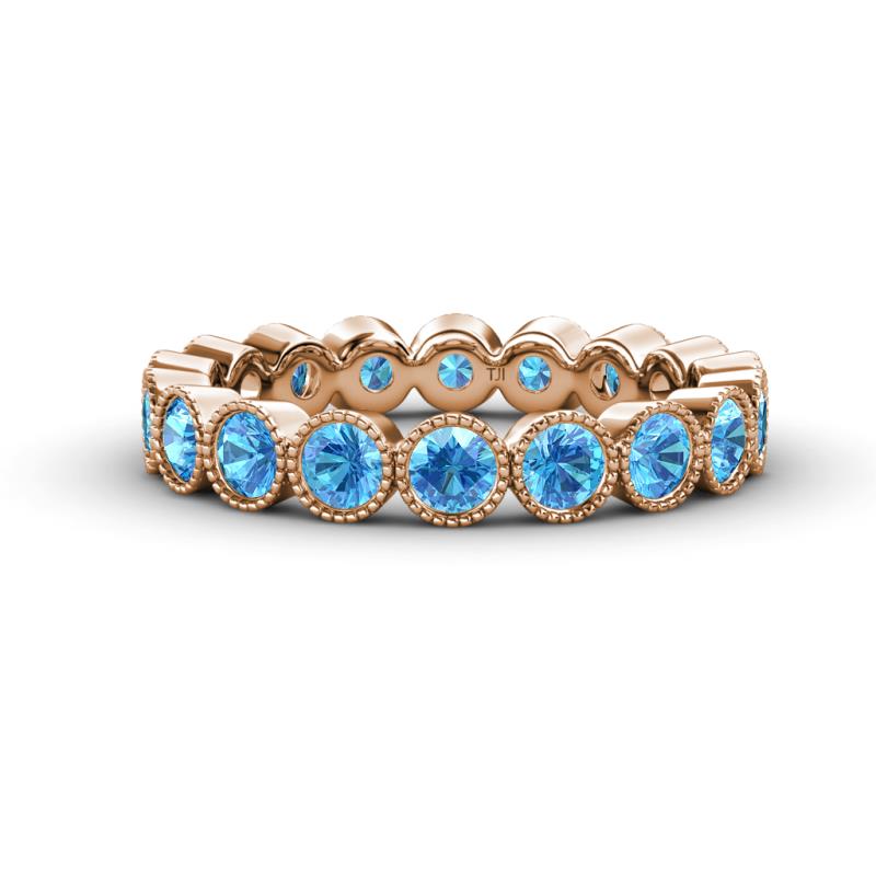 Arria 3.00 mm Blue Topaz Eternity Band 