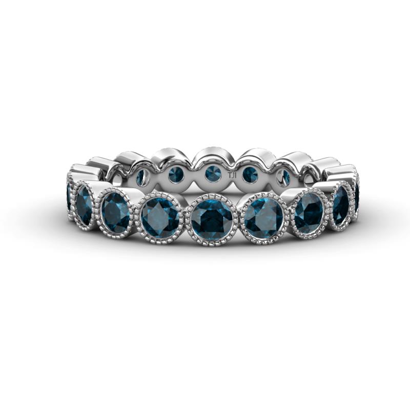 Arria 3.00 mm Blue Diamond Eternity Band 
