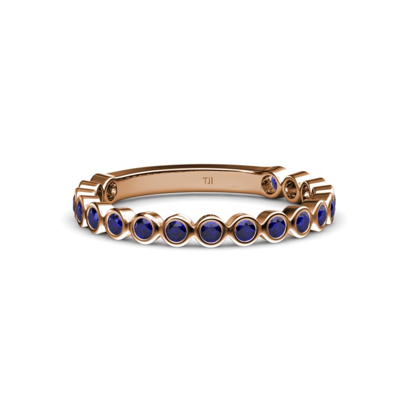 Ashlyn 1.80 mm Blue Sapphire 3/4 Eternity Band 