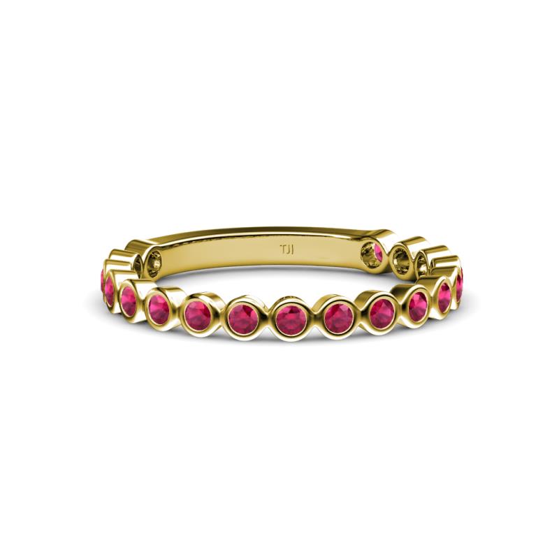 Ashlyn 1.80 mm Ruby 3/4 Eternity Band 