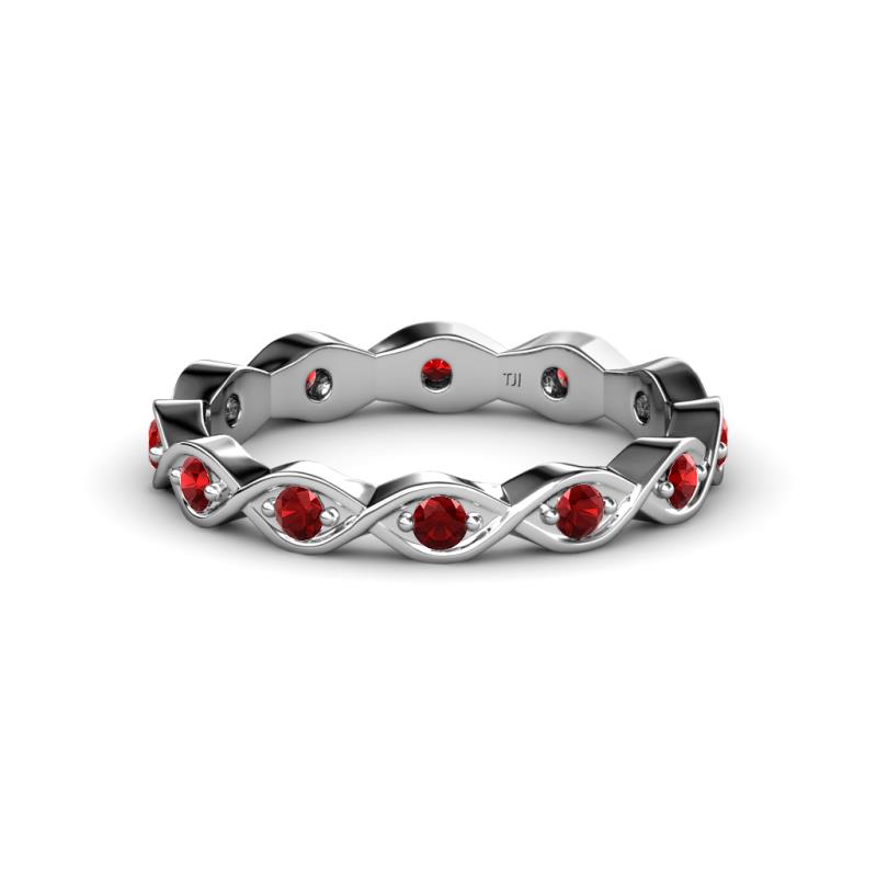 Breanna 1.70 mm Red Garnet Eternity Band 