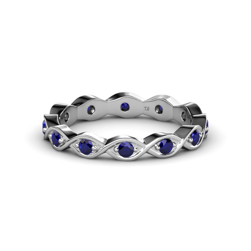 Breanna 2.20 mm Blue Sapphire Eternity Band 