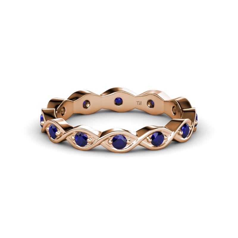 Breanna 2.20 mm Blue Sapphire Eternity Band 