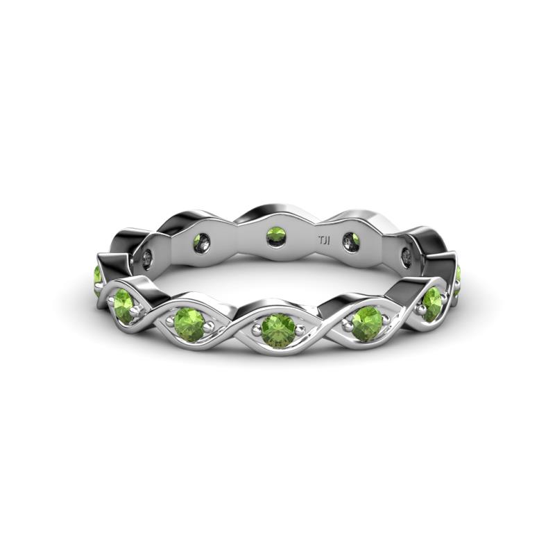 Breanna 2.20 mm Green Garnet Eternity Band 