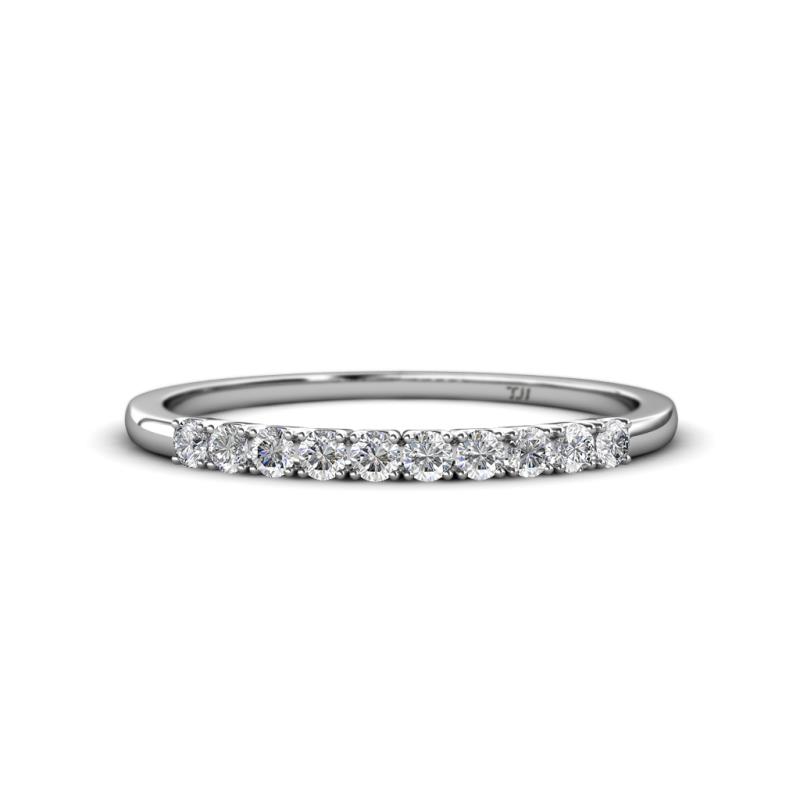 Emlynn 2.40 mm Lab Grown Diamond 10 Stone Wedding Band 