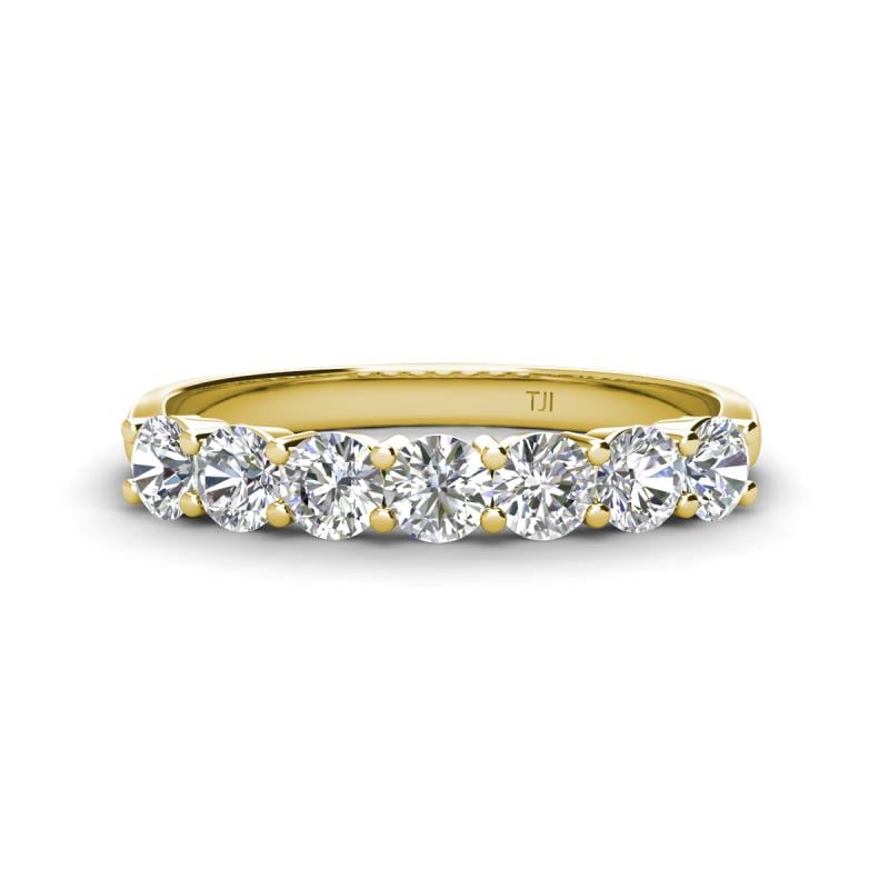 Kathleen 3.40 mm Natural Diamonds Wedding Band 