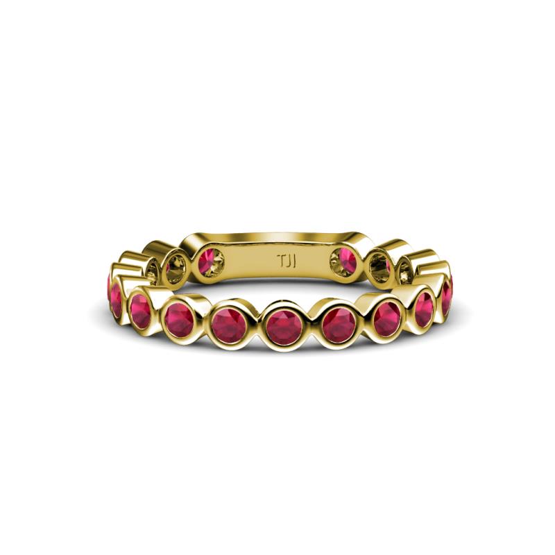 Ashlyn 2.30 mm Ruby 3/4 Eternity Band 