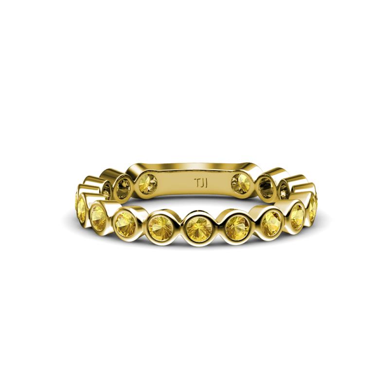 Ashlyn 2.30 mm Citrine 3/4 Eternity Band 