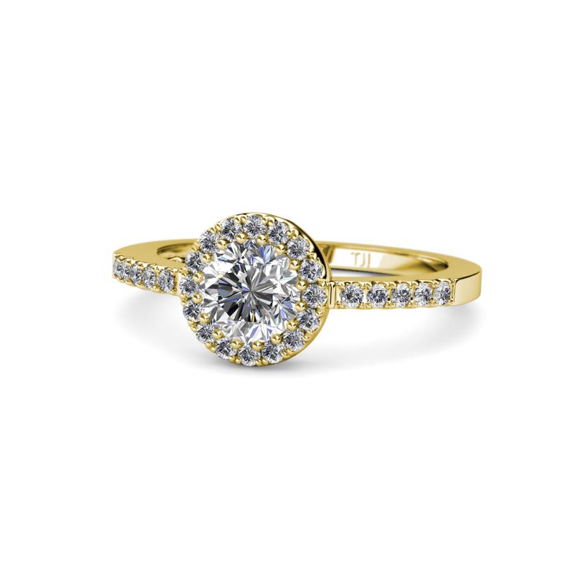 Eleanor Diamond Halo Engagement Ring 