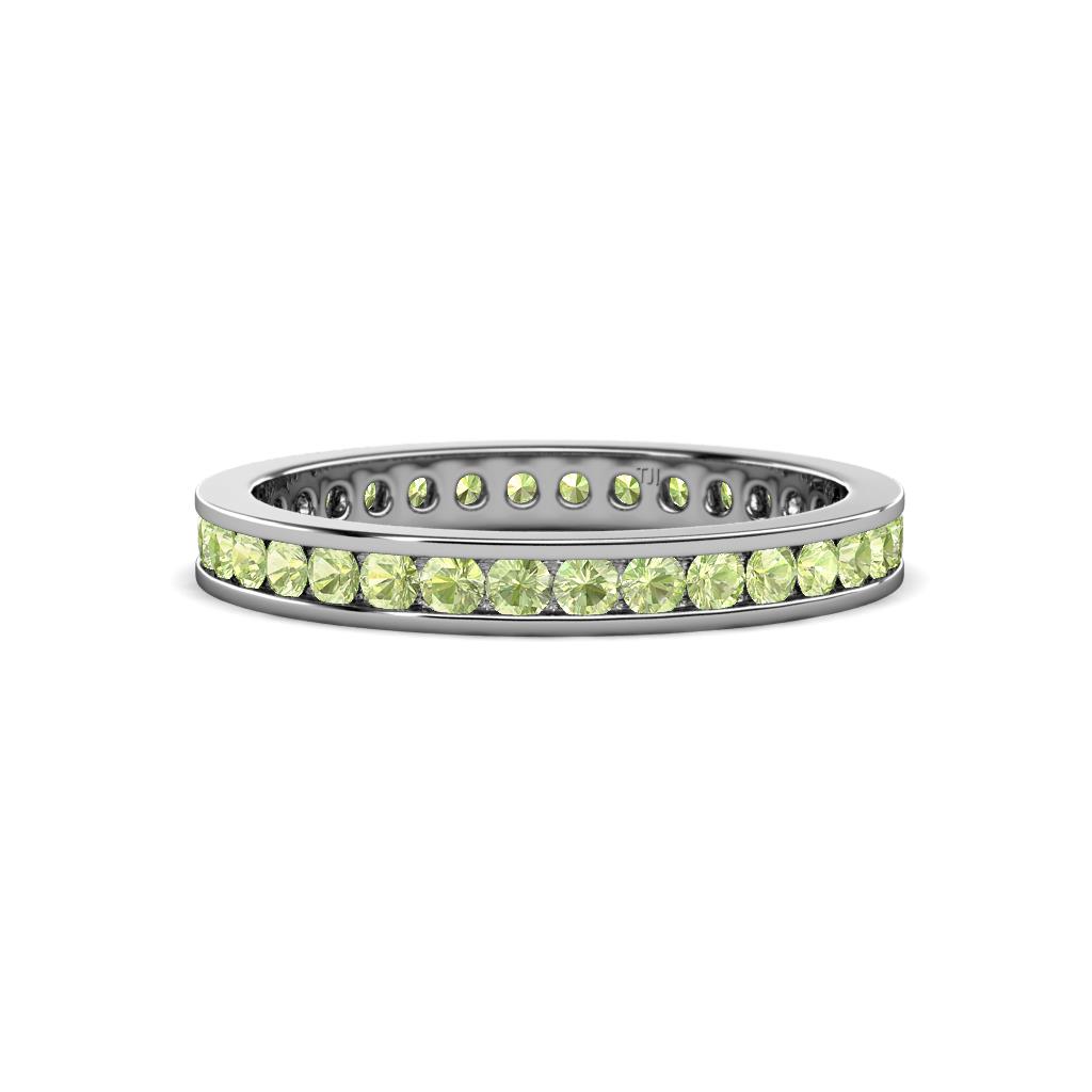 Celina 2.00 mm Round Peridot Eternity Band 