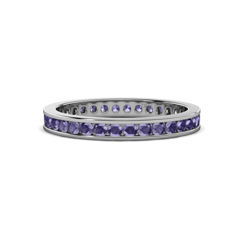 Celina 2.00 mm Round Iolite Eternity Band 