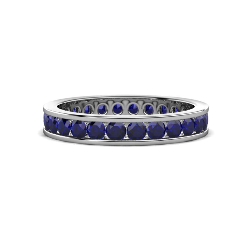 Celina 2.70 mm Round Blue Sapphire Eternity Band 