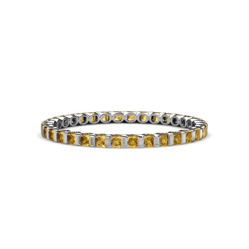 Clarissa 2.00 mm Princess Cut Citrine Eternity Band 