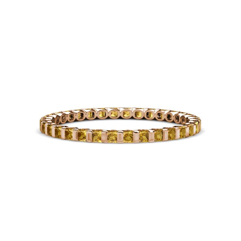 Clarissa 2.00 mm Princess Cut Citrine Eternity Band 