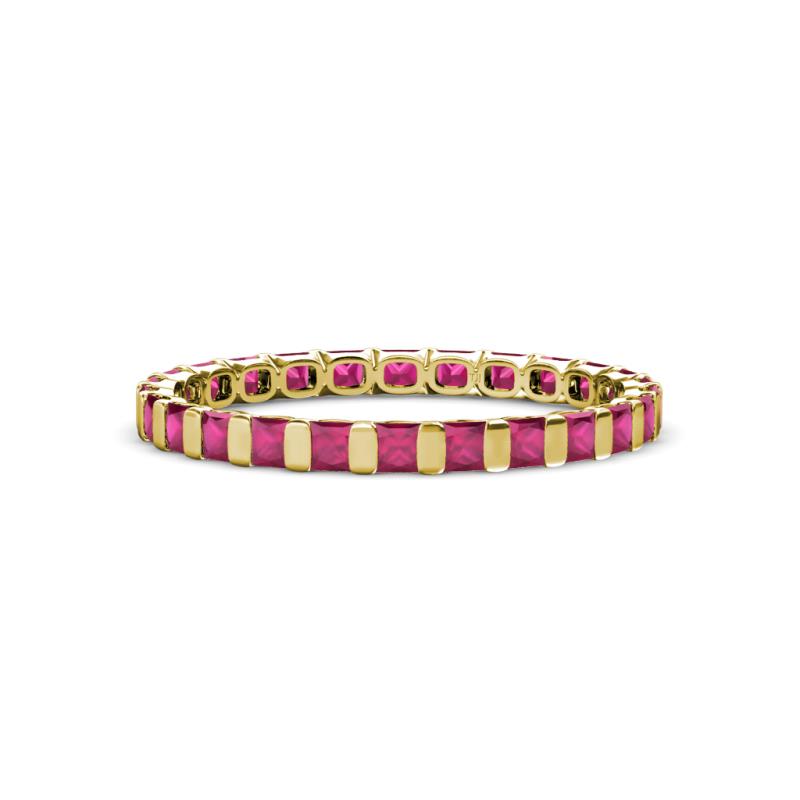 Clarissa 2.50 mm Princess Cut Ruby Eternity Band 