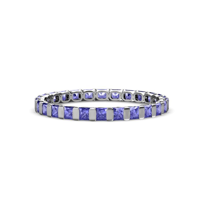 Clarissa 2.50 mm Princess Cut Tanzanite Eternity Band 