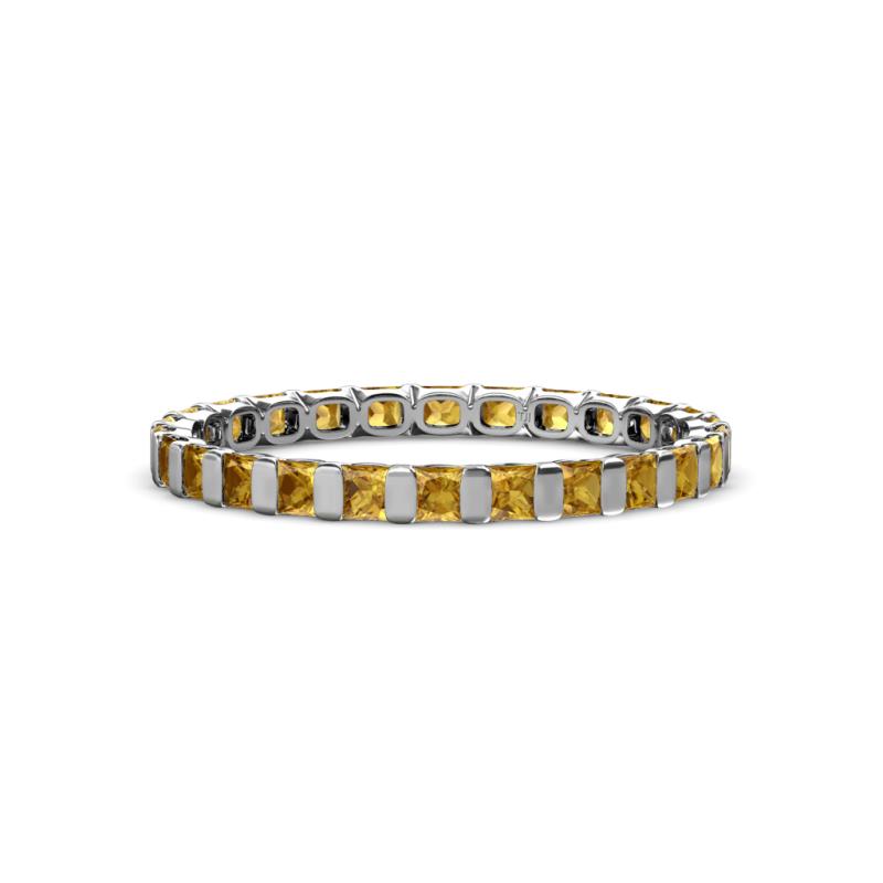Clarissa 2.50 mm Princess Cut Citrine Eternity Band 