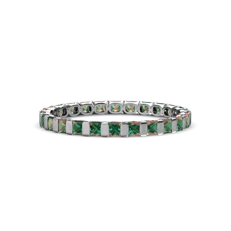 Clarissa 2.50 mm Princess Cut Lab Created Alexandrite Eternity Band 