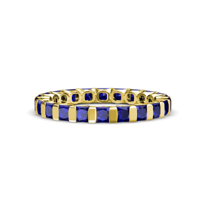 Clarissa 3.00 mm Princess Cut Blue Sapphire Eternity Band 