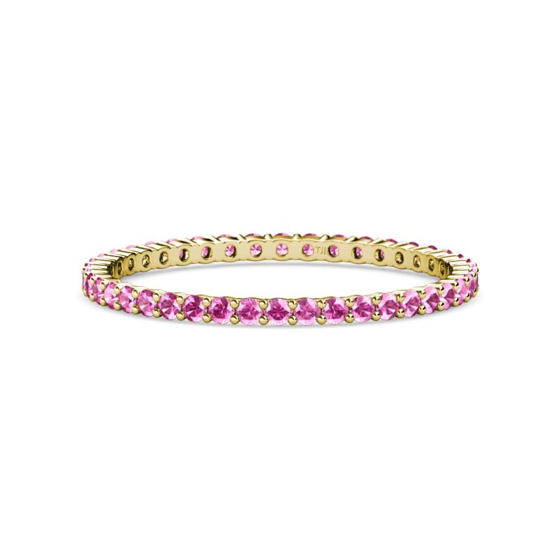 Joyce 1.50 mm Pink Sapphire Eternity Band 