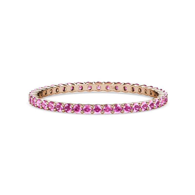 Joyce 1.50 mm Pink Sapphire Eternity Band 