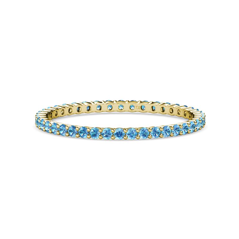 Joyce 1.50 mm Blue Topaz Eternity Band 