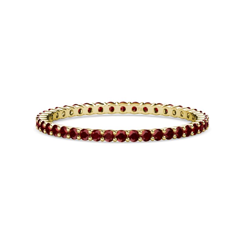 Joyce 1.50 mm Red Garnet Eternity Band 