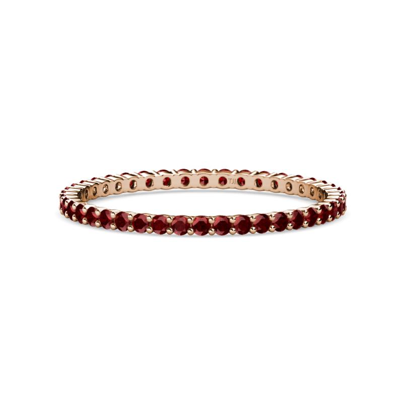 Joyce 1.50 mm Red Garnet Eternity Band 