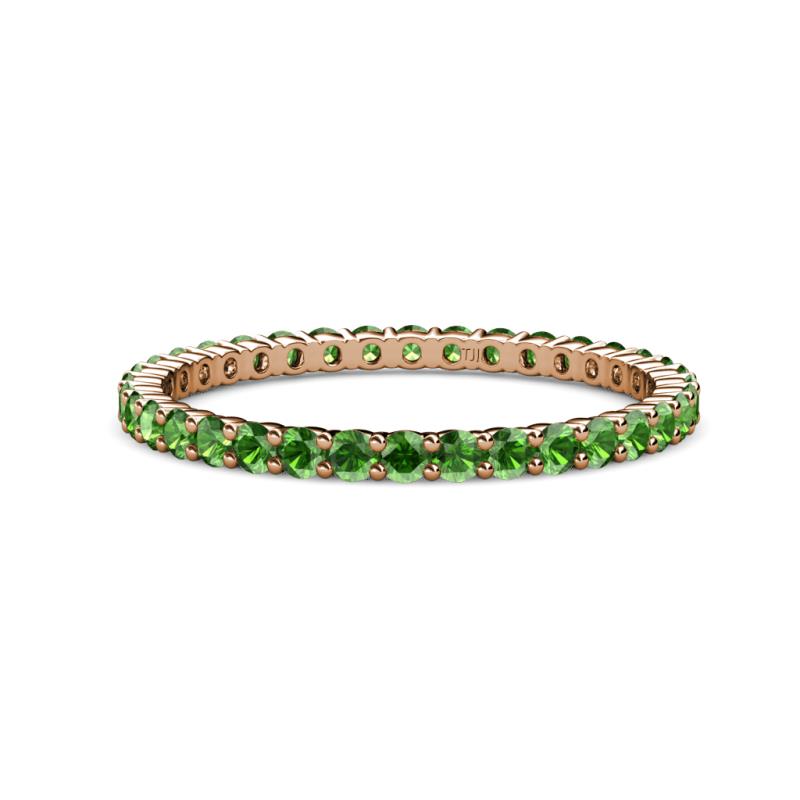 Joyce 2.00 mm Green Garnet Eternity Band 