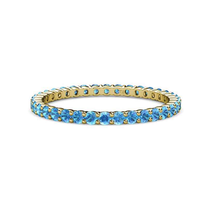 Joyce 2.00 mm Blue Topaz Eternity Band 