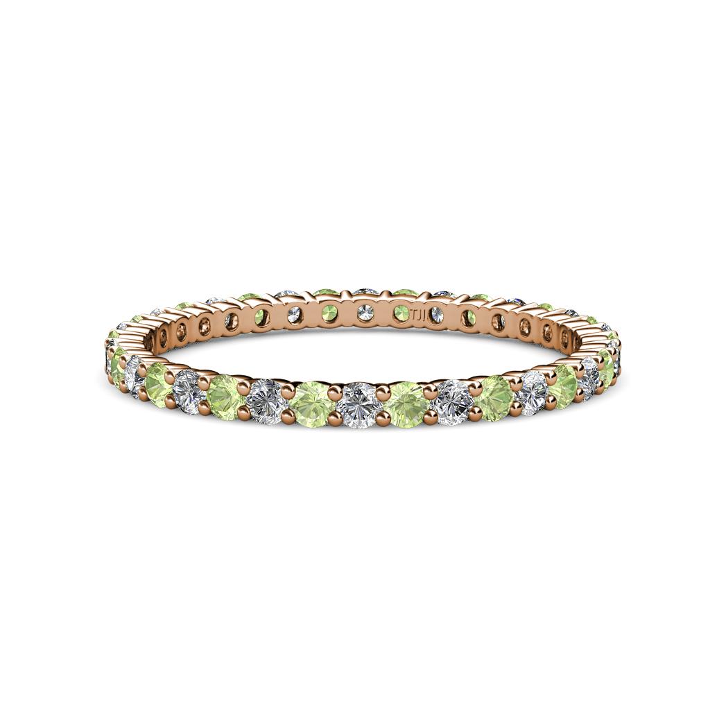 Joyce 2.00 mm Peridot and Lab Grown Diamond Eternity Band 
