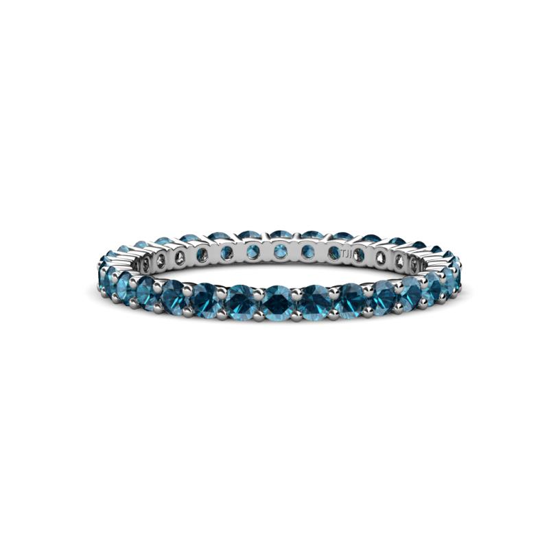 Joyce 2.30 mm Blue Diamond Eternity Band 