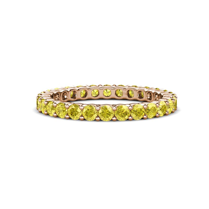 Joyce 2.70 mm Round Yellow Sapphire Eternity Band 
