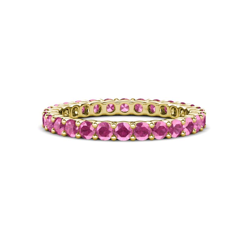 Joyce 2.70 mm Round Pink Sapphire Eternity Band 