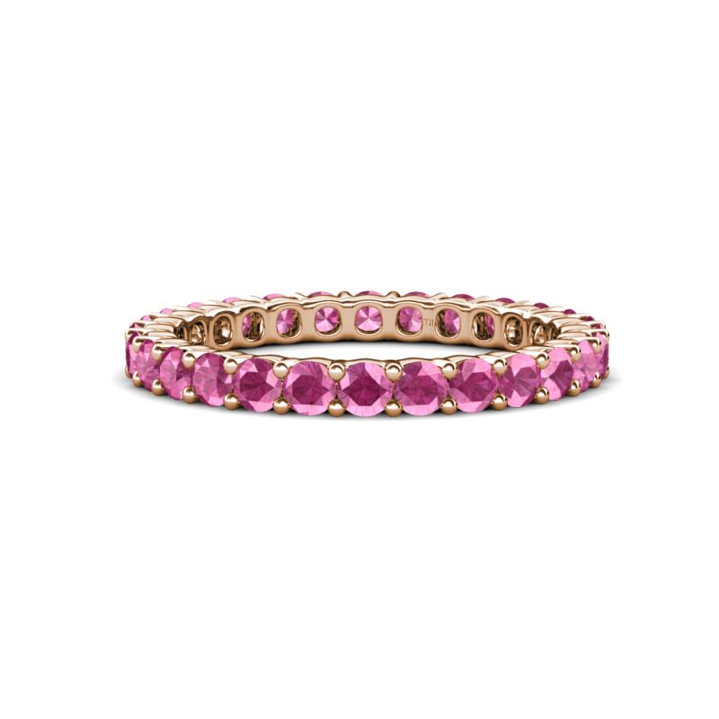 Joyce 2.70 mm Round Pink Sapphire Eternity Band 