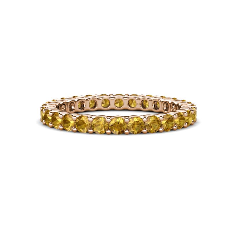 Joyce 2.70 mm Round Citrine Eternity Band 
