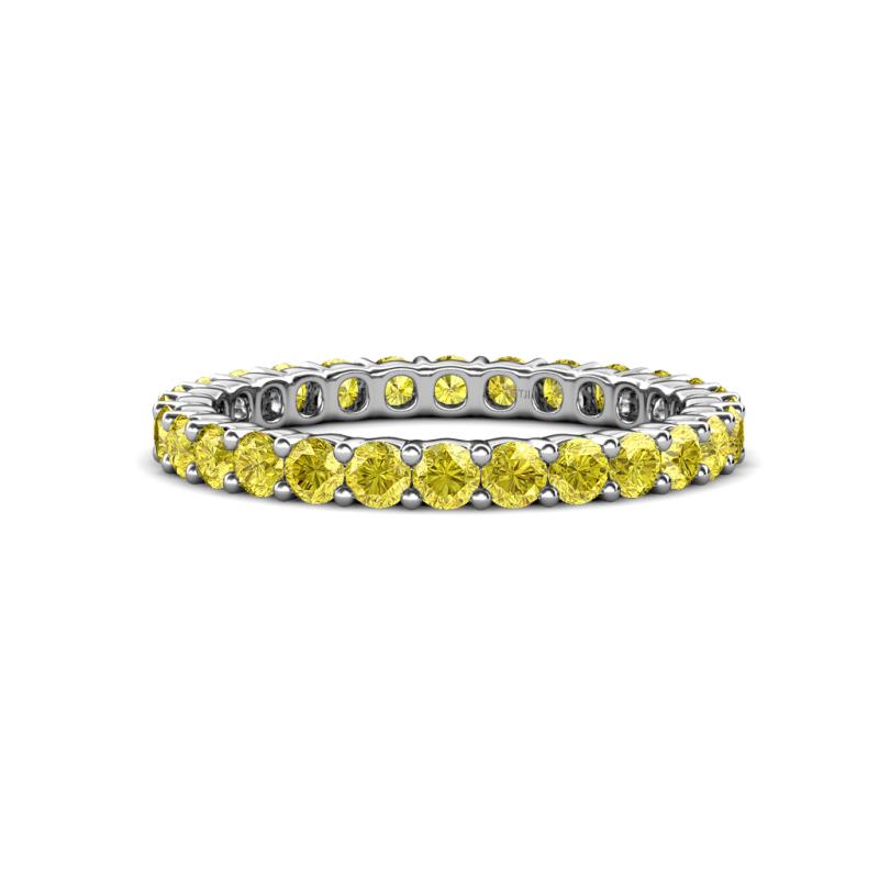 Joyce 2.70 mm Round Yellow Sapphire Eternity Band 