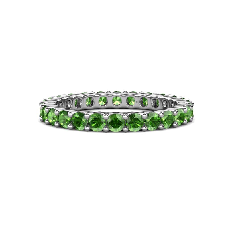 Joyce 3.00 mm Green Garnet Eternity Band 
