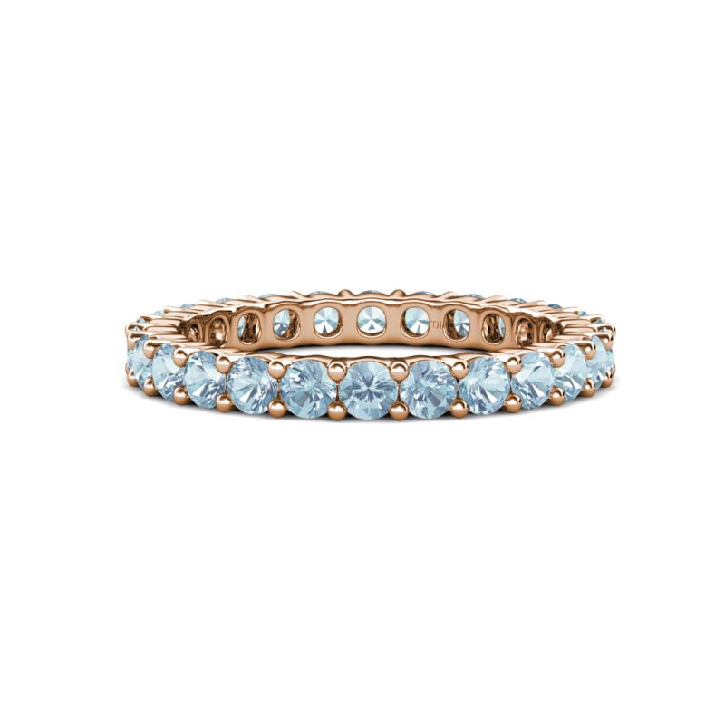 Joyce 3.00 mm Aquamarine Eternity Band 