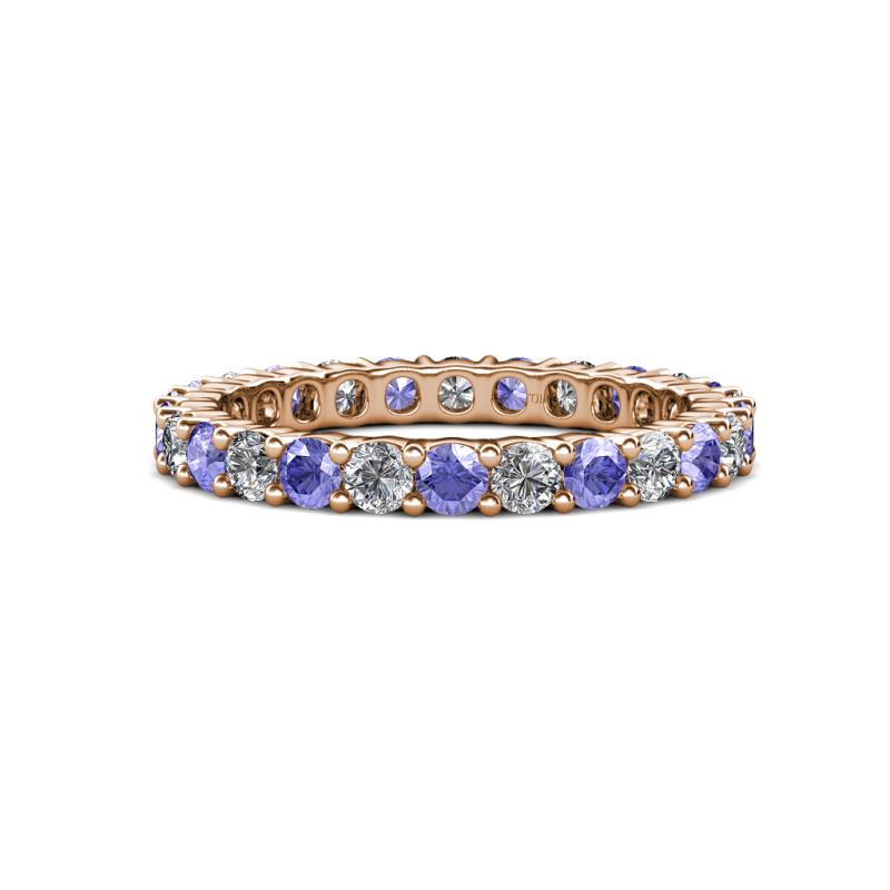 Joyce 3.00 mm Tanzanite and Diamond Eternity Band 