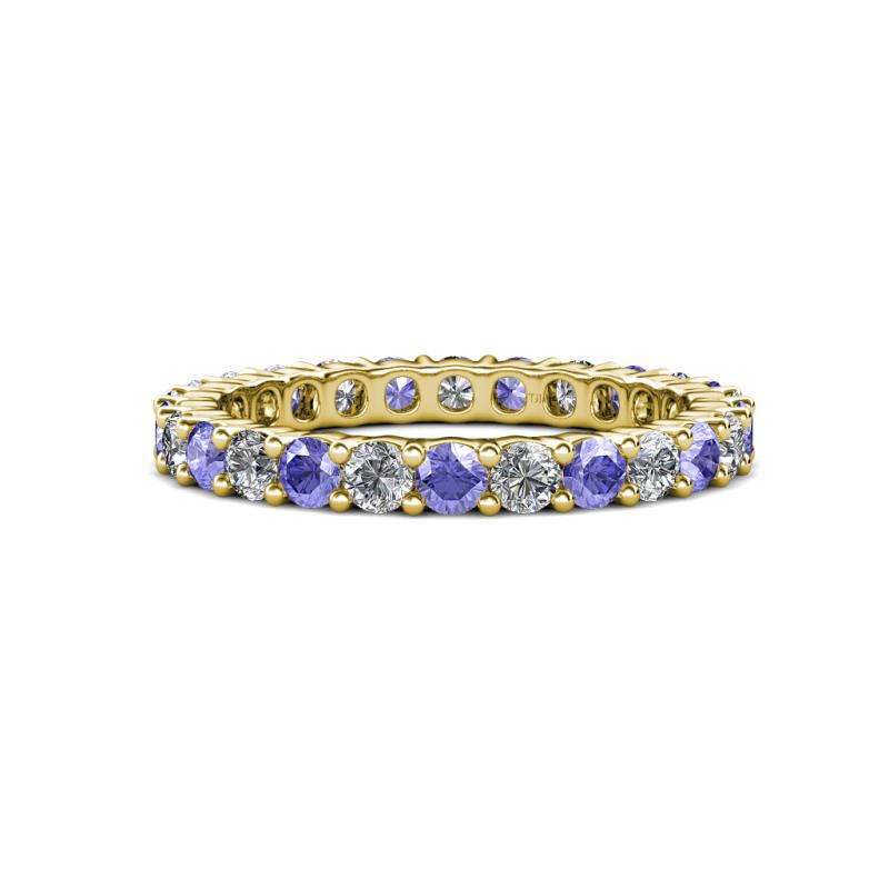 Joyce 3.00 mm Tanzanite and Lab Grown Diamond Eternity Band 