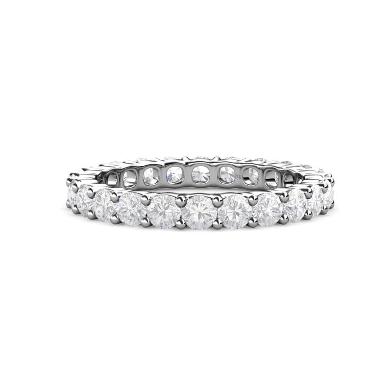Joyce 3.40 mm White Sapphire Eternity Band 